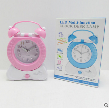 Multi-functional folding alarm clock light reading eye-protecting USB charging desktop night light with clock Application Scenario