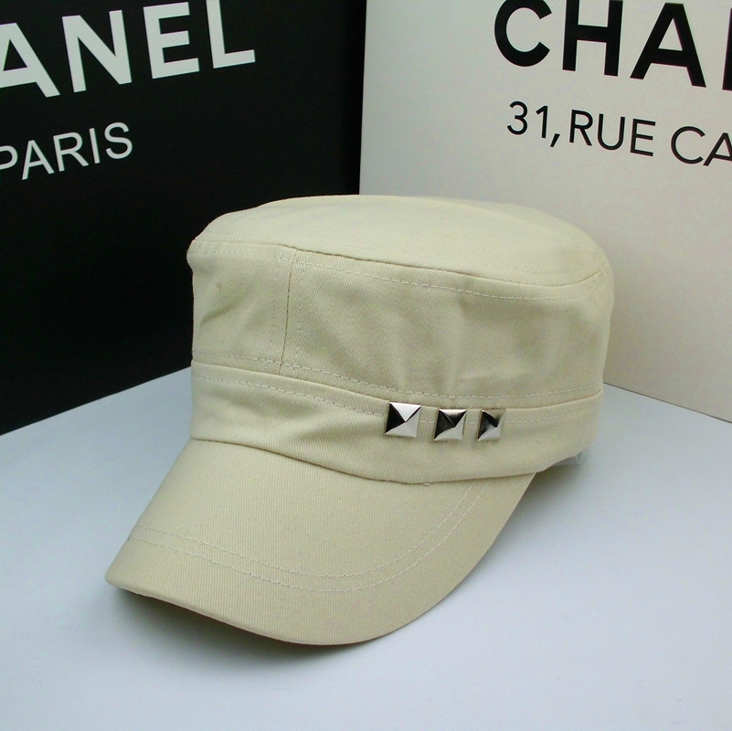 Korean Version Of Three-Riveted Cotton Photography Hat Casual Flat Army Hat For Men And Women Outdoor Shade Hat