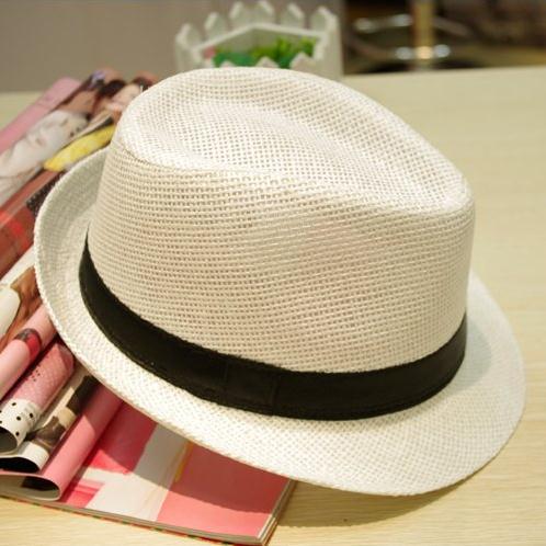 Hat New Spring And Summer Fashion Straw Small Top Hat Korean Version Of Men's And Women's Jazz Hat Outdoor Casual Hat Point Fine Hat Industry