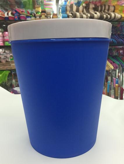 Dustbin with no lid and ring pressure ring for household household thickened toilet living room dustbin