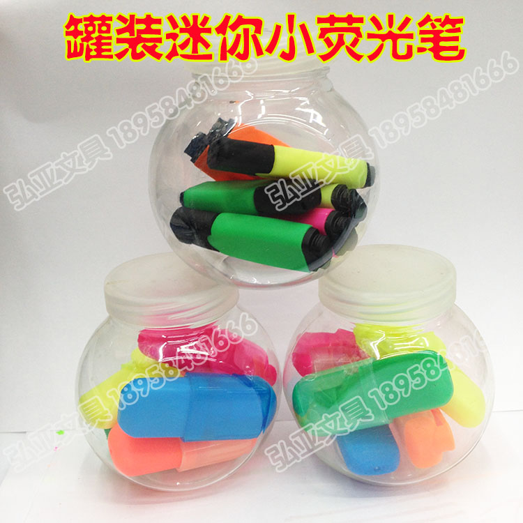 Mini-highlighter 5 cans mini-highlighter gift pens colored pens