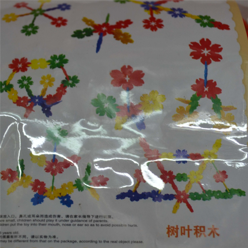 塑料桌面插拼益智玩具 幼儿园桌面玩具塑料树叶产品图