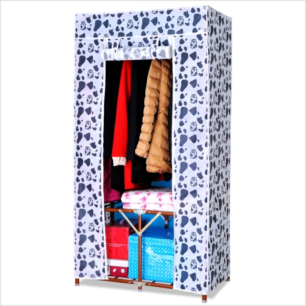 Folding cloth wardrobe simple cloth wardrobe cloth wardrobe printed Oxford cloth factory wholesale