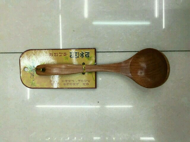 厂家直销 厨房木制餐具 天然漆 韩式小弯勺图