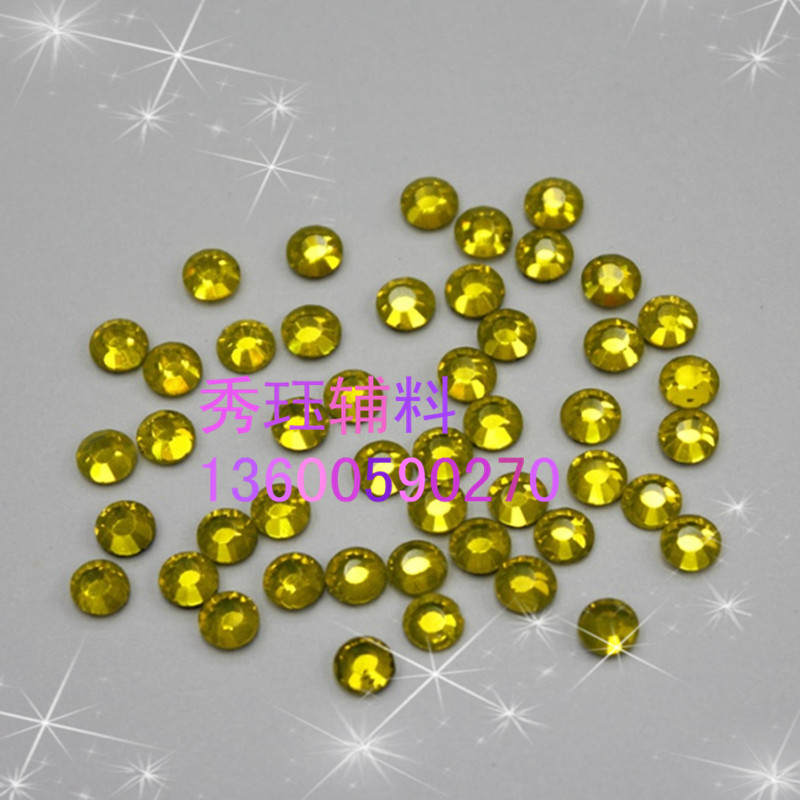 中东钻 DMC烫钻 SS16烟黄 仿捷克烫钻产品图