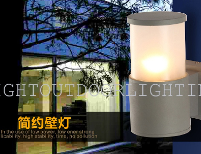 现代铝管灯 室外壁灯 户外墙壁灯饰 防水灯产品图