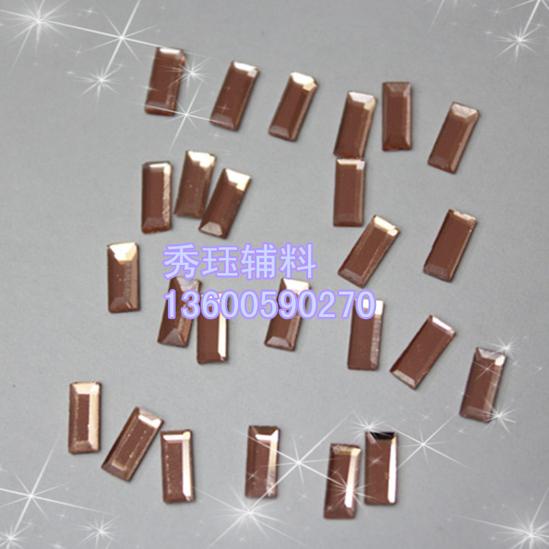 烫钻 2.5*5长条双面钻 异形平底钻