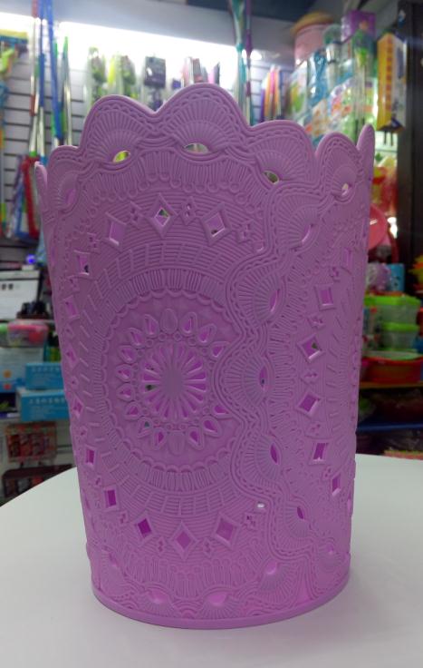 Special creative European lace multi-purpose bucket toilet buckets plastic table top garbage cans wholesale thumbnail