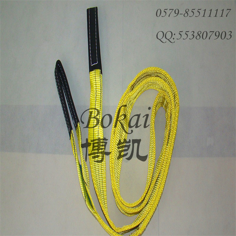 Colorful flat lifting straps with buckle on both sides Rigging straps are available in a variety of specifications