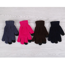 新款手套秋冬季保暖雪尼尔时尚触屏手套