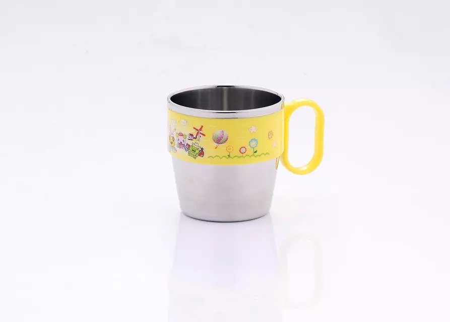 韩式儿童餐具，儿童餐具，不锈钢餐具，韩式马克杯产品图