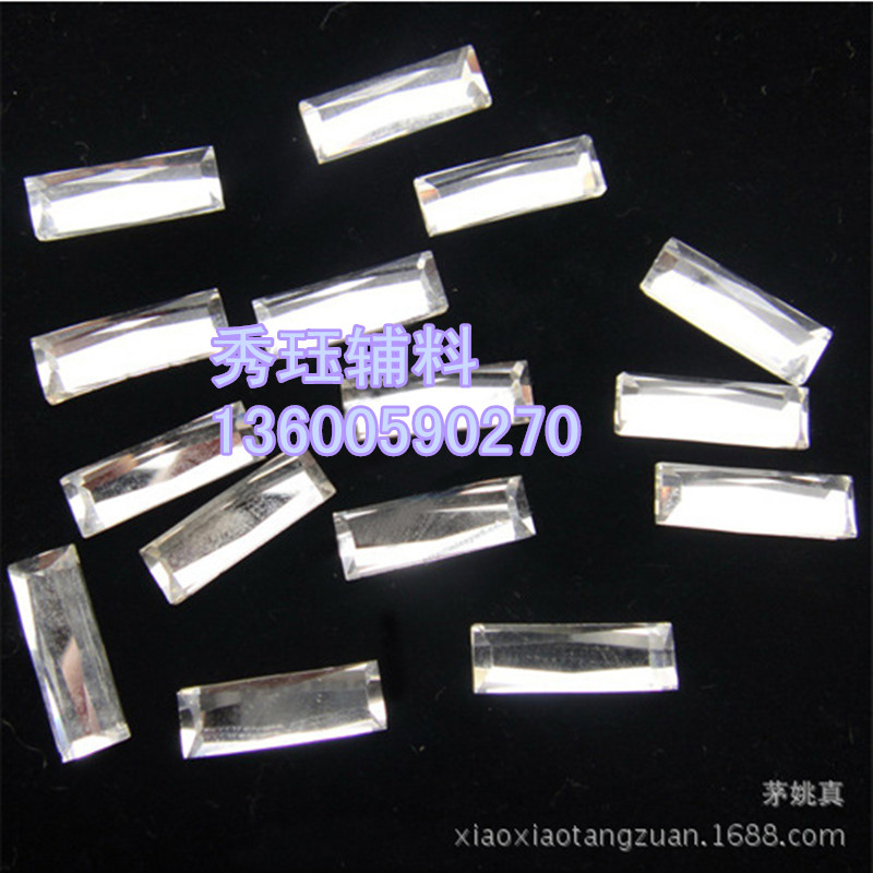 中东烫钻5*10星面长条直角 异形钻服装辅料配件