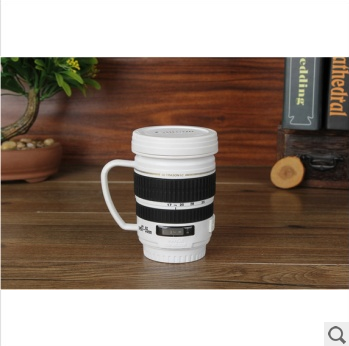 Handle lens cup, stainless steel inner liner cup, camera lens cup, Canon water cup