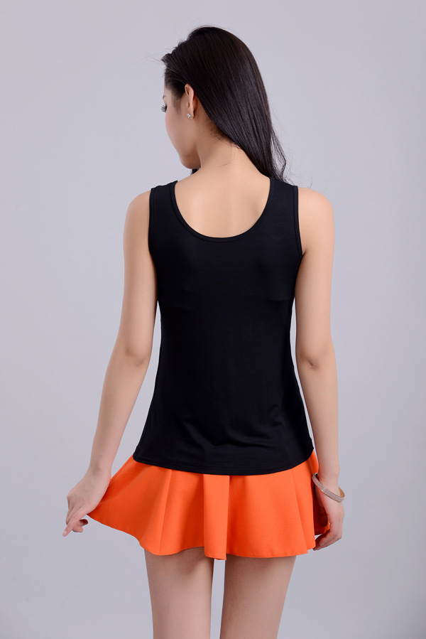 Summer 2016 hit women's wear: Modal multi-color halter top sleeveless base layer Application Scenario