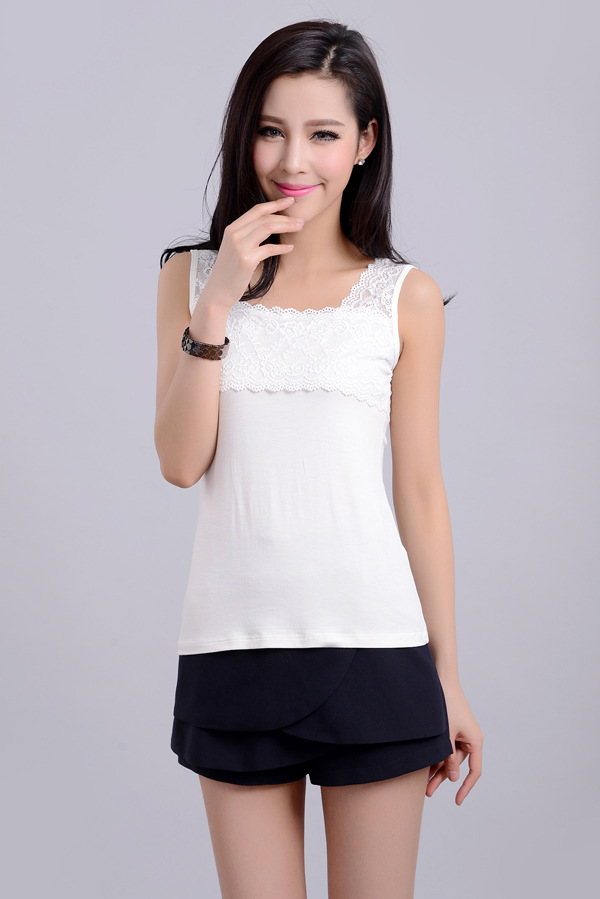 Summer 2016 hit women's wear: Modal multi-color halter top sleeveless base layer Specification image