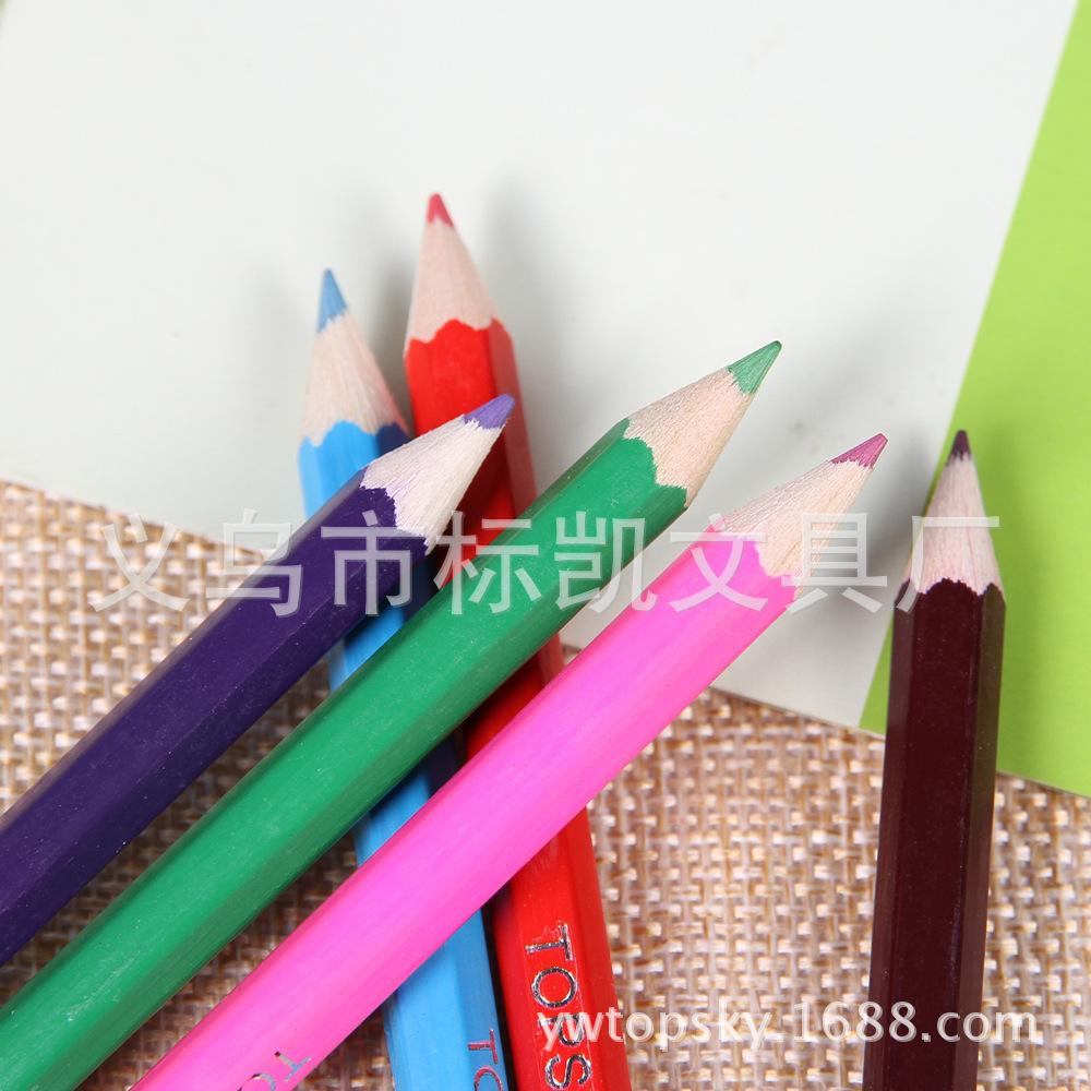厂家直销12支粗彩色铅笔 TL-B12