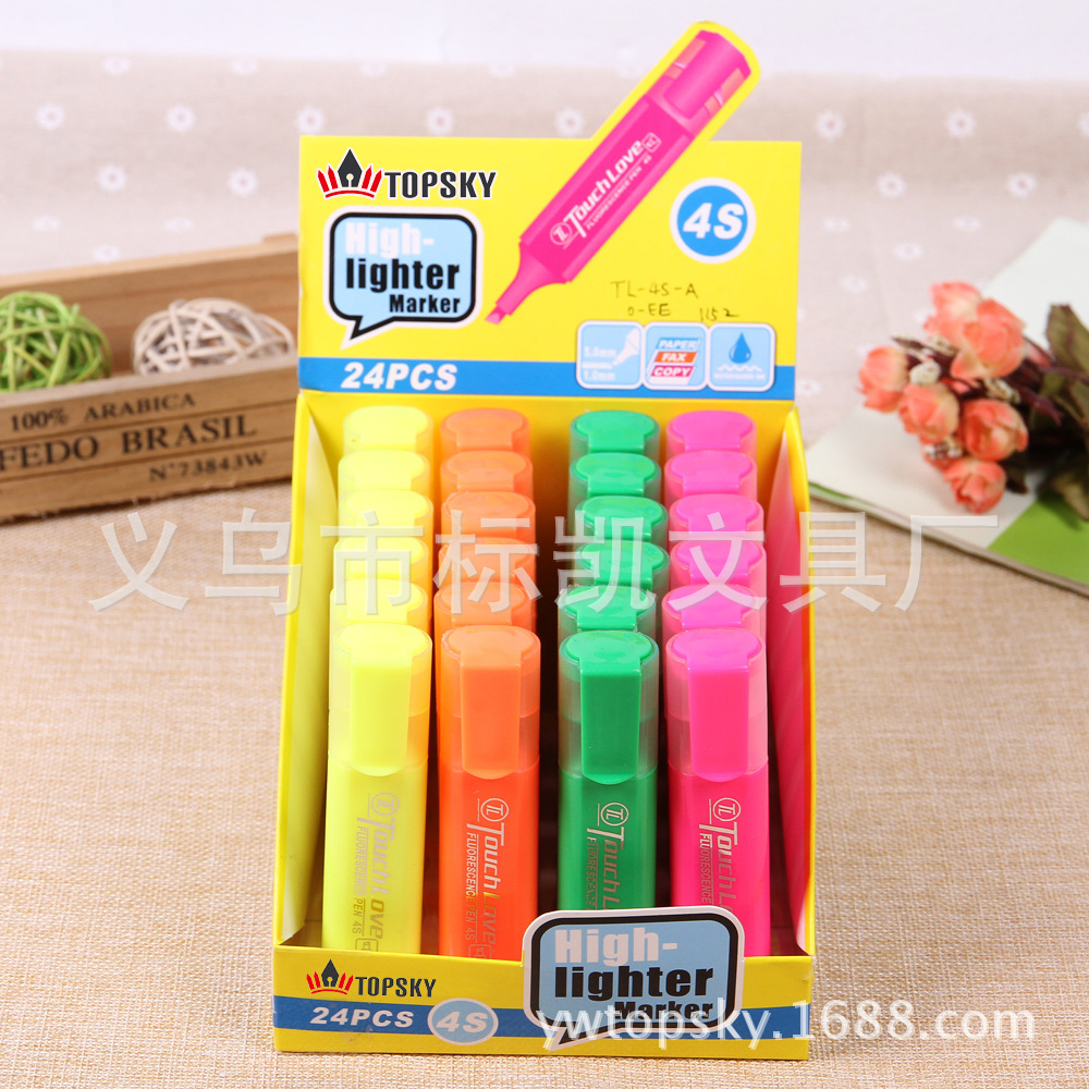 Factory direct sales of various styles of color highlighters available, TL-4S-A Specification image