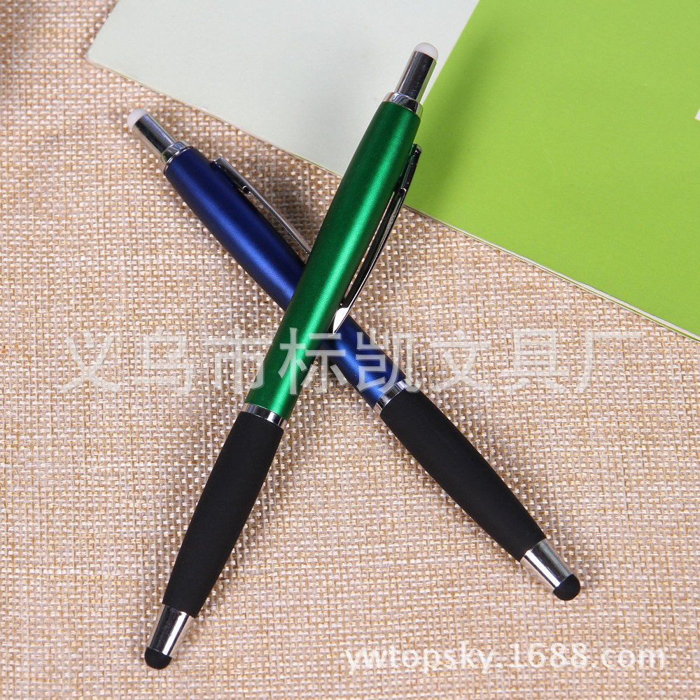 Touch-sensitive erasable ballpoint pen