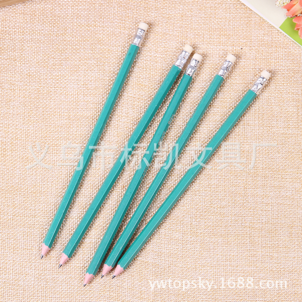 Professional wholesale of HB plastic pencils with erasers, 655