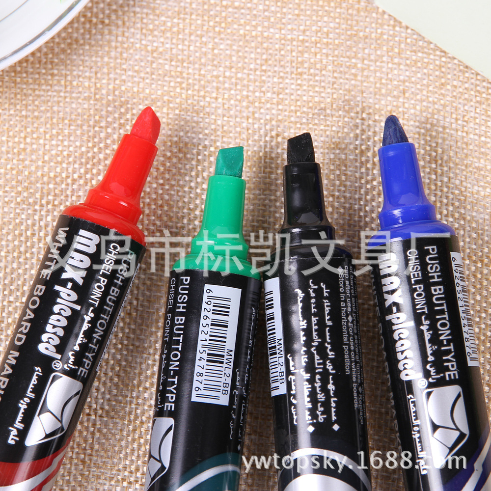 Factory direct sales of whiteboard pens and press-type direct liquid whiteboard pens