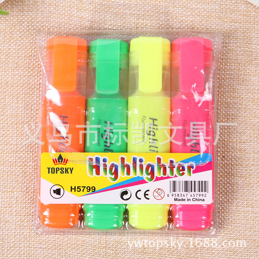 High-capacity highlighter for office, study and marking H-5799 details Picture