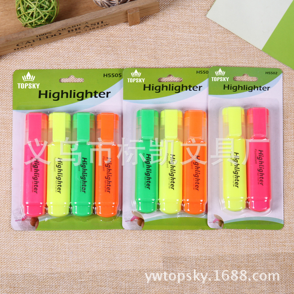 Large-capacity highlighter for office marking students to make marks 5503 details Picture