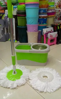 Square mop bucket rotating mop Bucket mop floor Bucket mop floor bucket mop head automatic mop floor thumbnail