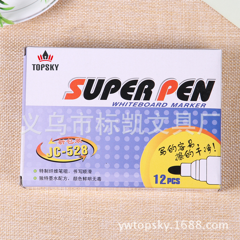 Factory wholesale and direct sales of special whiteboard pens, red, blue and black whiteboard pens, erasable office supplies Specification image