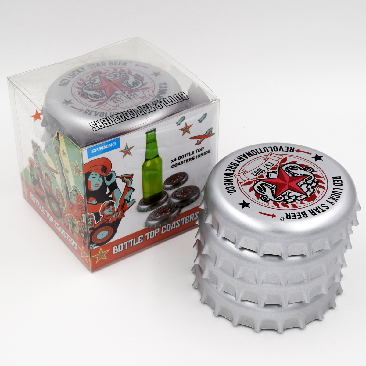 Beer bottle cap coaster/plastic thermal mat/water coaster /