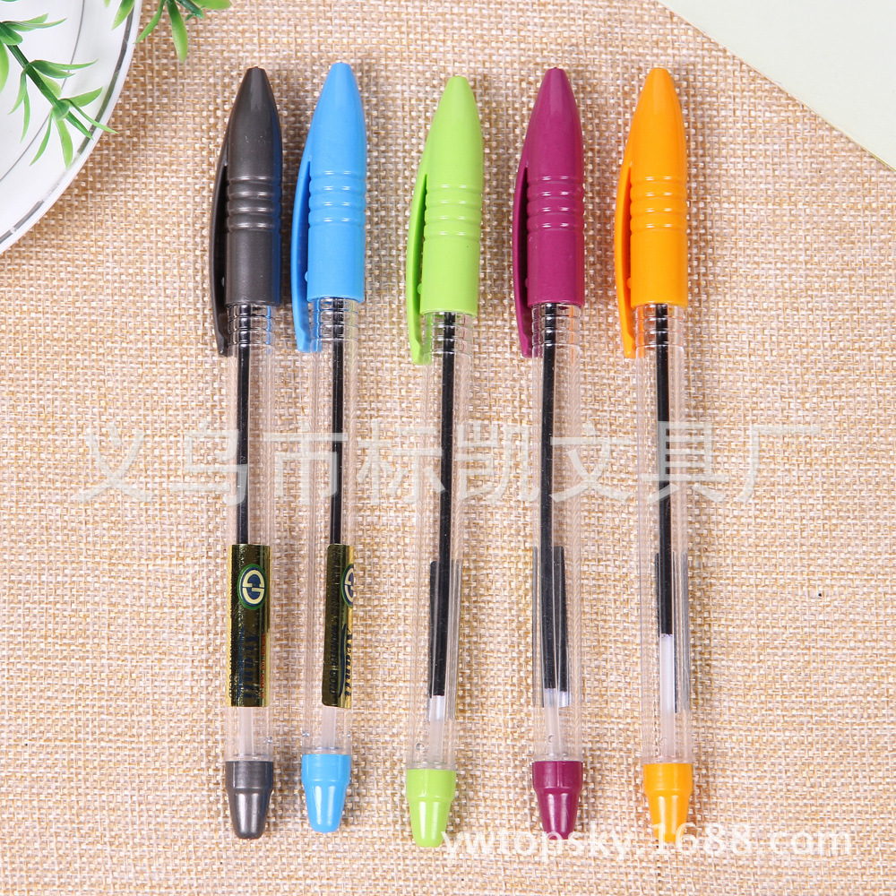 The new bucket ballpoint pen comes with a ruler
