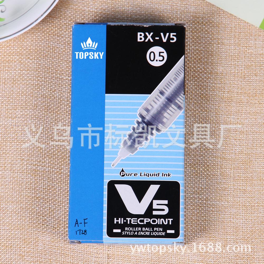 Manufacturer's straight liquid signature pen BX-V5 Specification image