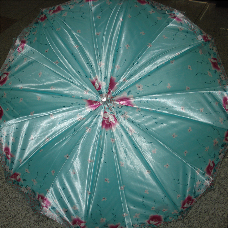Double-layer color Ding sunshade umbrella, fresh small floral rain umbrella, UV protection creative umbrella factory direct sales Application Scenario