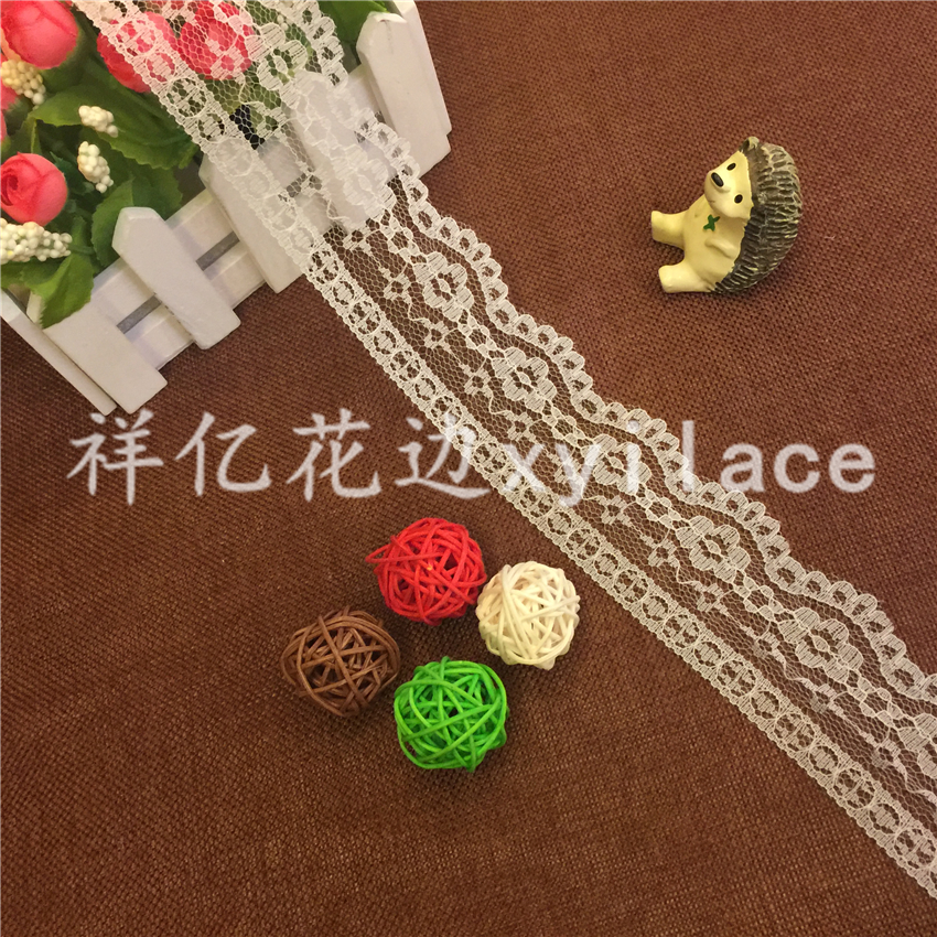 金线银线无弹蕾丝花边 蕾丝面料 服装辅料现货W0359