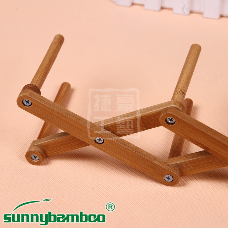 义乌好货 多功能木制双层沥水碗架 碟子置物架折叠可拆卸式厨具细节图