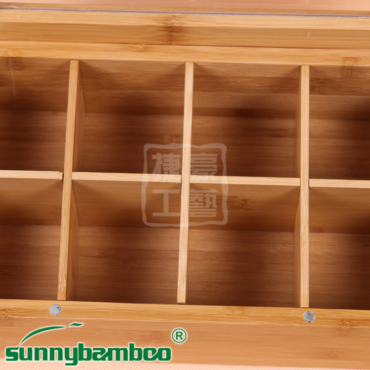Sending, a professional manufacturer of high-quality wooden tea boxes and gift tea packaging boxes in Yiwu, specializes in the production of tea gift boxes details Picture