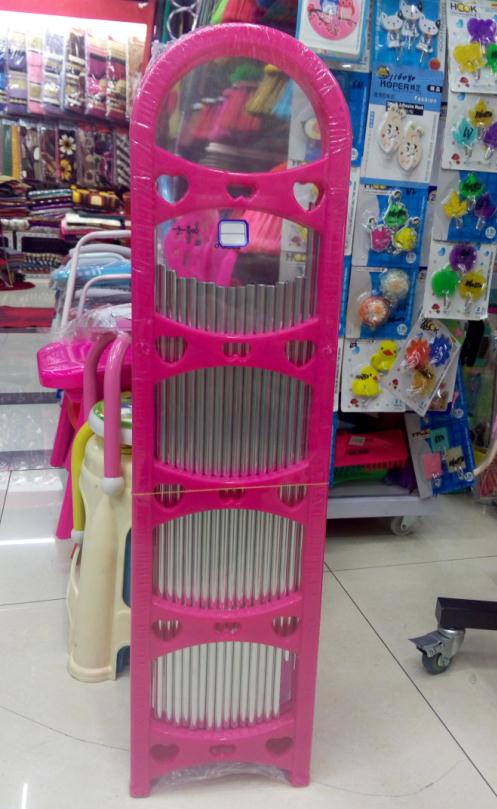 塑料加固加长多层鞋架置物架五层可拆装多功能简易鞋架产品图