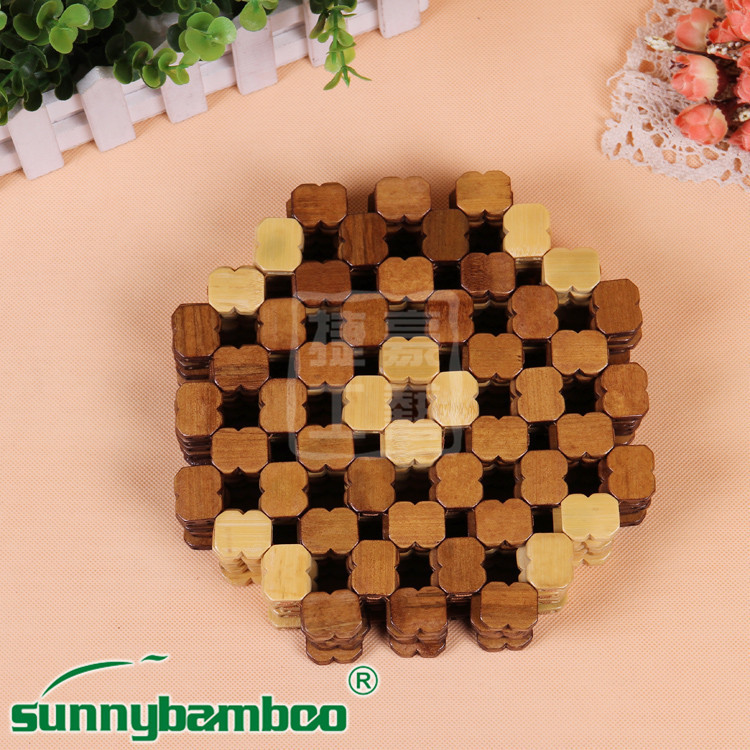 Boutique bowl mat Bowl mat Thermal insulation mat Wooden coasters Wooden square bowl mat