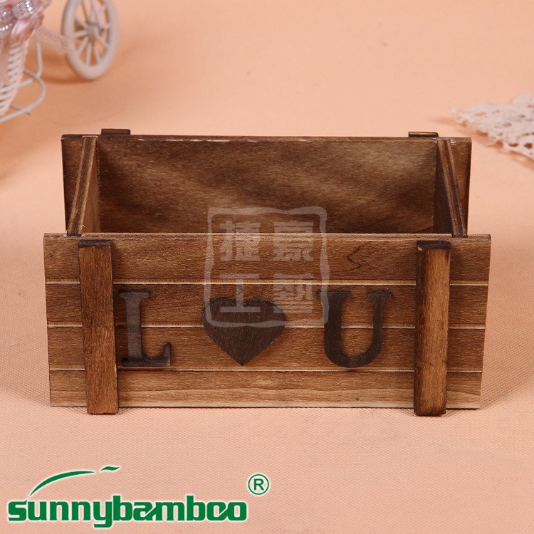 Yiwu good goods creative life small wooden box Wooden high-end storage box Wooden box custom wooden box