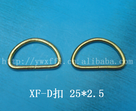 The semi-circular D-buckle of the iron wire for luggage accessories is 25*2.5mm