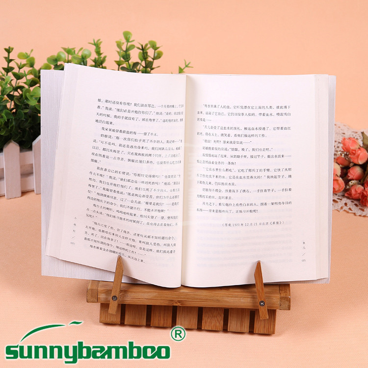 Bamboo student reading stand, children's vision protector, sitting posture correction reading stand Specification image