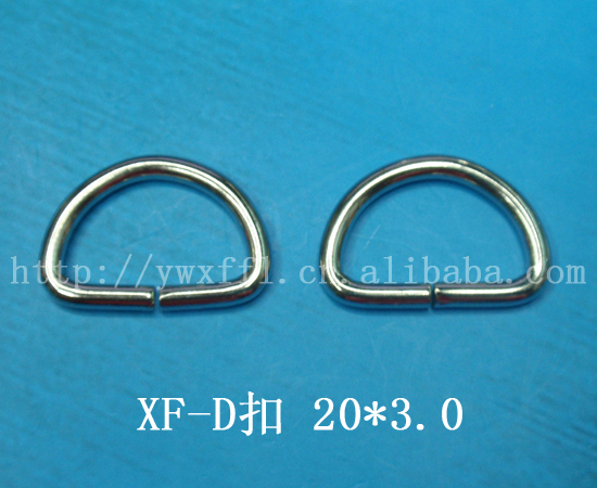 Clothing Bags Accessories Iron Cable 6 Minutes High Semicircle D Buckle 20 X 3.0Mm