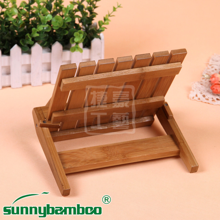 Bamboo student reading stand, children's vision protector, sitting posture correction reading stand details Picture
