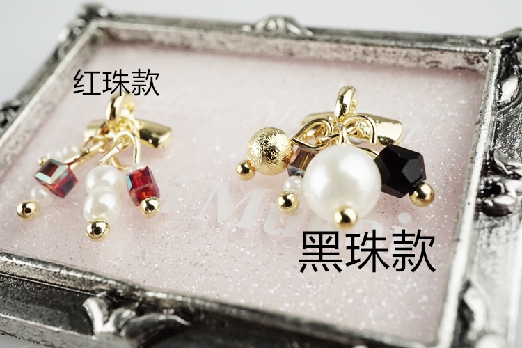 美甲金属款贴钻装饰配件服帖合金流苏吊坠水晶细节图
