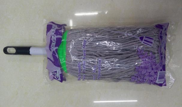 Grey strip mop head small mop replacement head mop floor mop single head water mop head cotton yarn mop head