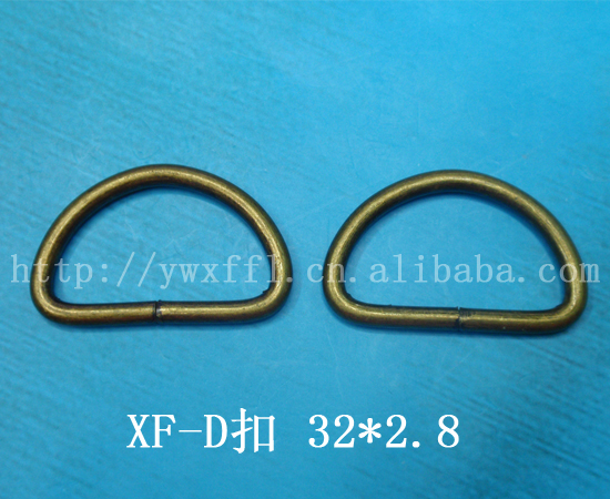 Accesorios de equipaje iron wire height half round d-buckle bag buckle 25*2.5mm Application Scenario