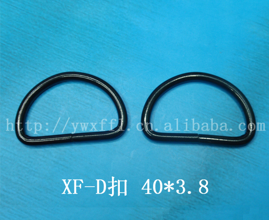 Accesorios de equipaje iron wire height half round d-buckle bag buckle 25*2.5mm Specification image