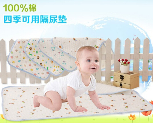 生态棉隔尿垫 婴幼儿卡通防水尿布垫 纯棉透气隔尿巾