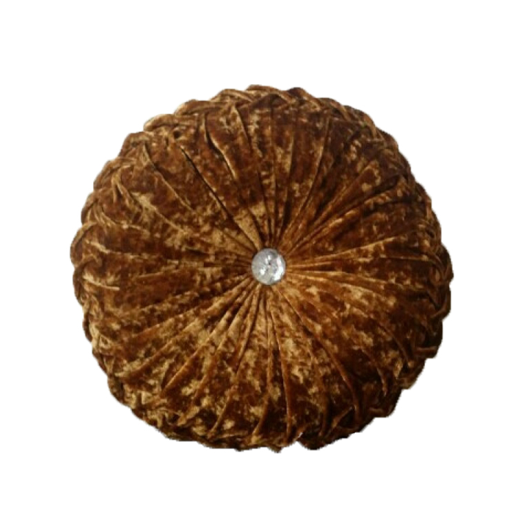 2016高档超柔圆形靠背枕垫褶皱抱枕座垫