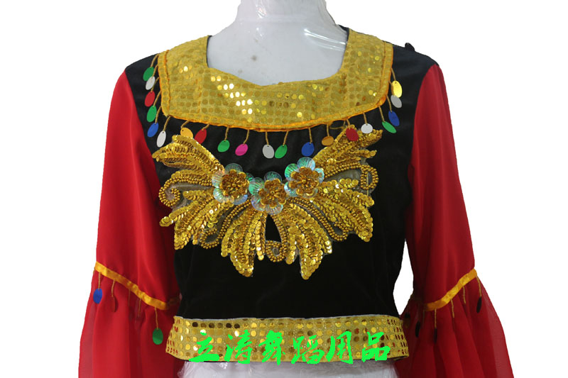 少数民族服装/新疆服装/舞蹈服/带头纱套装/印度/肚皮舞服产品图