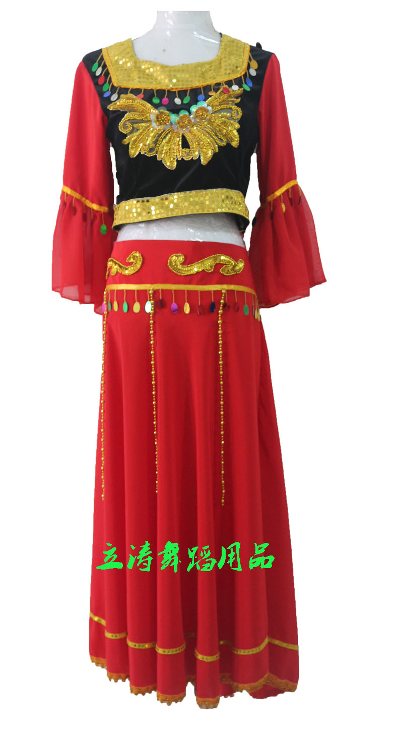 少数民族服装/新疆服装/舞蹈服/带头纱套装/印度/肚皮舞服